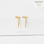 Dagger Sword Dangle Hoop Earrings, Gold, Silver SHEMISLI SH197