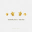 Tiny Unicorn Stud Earrings, Gold, Silver SS707 Butterfly End, SS708 Screw Ball End (Type A) LR