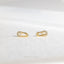 Tiny Safety Pin Stud Earrings, Gold, Silver SHEMISLI SS803 Butterfly End, SS804 Screw Ball End (Type A)