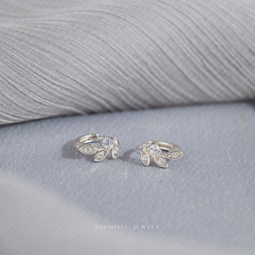 Leaf Helix Hoops, Gold, Silver SHEMISLI - SH603 LR