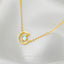 Blue Moon Necklace, Silver or Gold Plated (15.5"+2") SHEMISLI - SN027