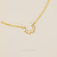 Horseshoe CZ Necklace, Silver or Gold Plated (15.75“+2”=17.25") SHEMISLI - SN032