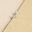 Tiny Star Studs Earrings, Starburst Pave CZ Studs, Celestial Earrings, Gold, Silver - SS035 Butterfly End, SS351 Screw Ball End (Type A)