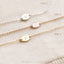 Tiny initial marquise necklace, simple letter • nmqsh12