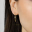 Baguette CZ Dangle Studs Earrings, Gold, Silver SHEMISLI SS332
