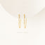 Baguette CZ Dangle Studs Earrings, Gold, Silver SHEMISLI SS332