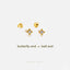 Tiny Twinkle Star CZ Studs, Gold, Silver SHEMISLI SS645 Butterfly End, SS646 Screw Ball End (Type A)